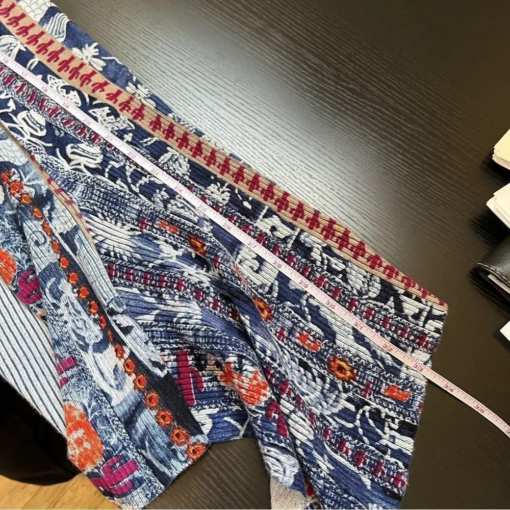 ✨‎ Desigual Women’s Blue Santorini Cactus Print Cardigan Sweater